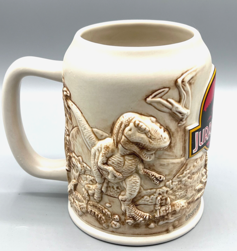Universal Studios Jurassic Park 3D Dinosaur Mug – T. Rex Stein Amblin Vintage