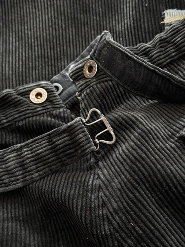1950s Dutch Vintage Workwear Farmer ‘Manchester’ Suspender Buckle Corduroy Pants - Picture 8 of 9