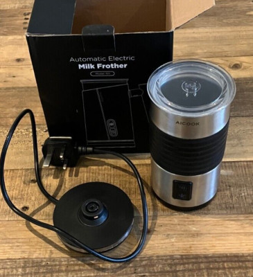 ALCOOK MILCHAUFSCHÄUMER SILBER & SCHWARZ MMF-802-V2 GEBRAUCHT