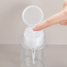 Gel de uñas acetona limpia botella vacía bomba dispensador contenedor removedor de esmalte de uñas