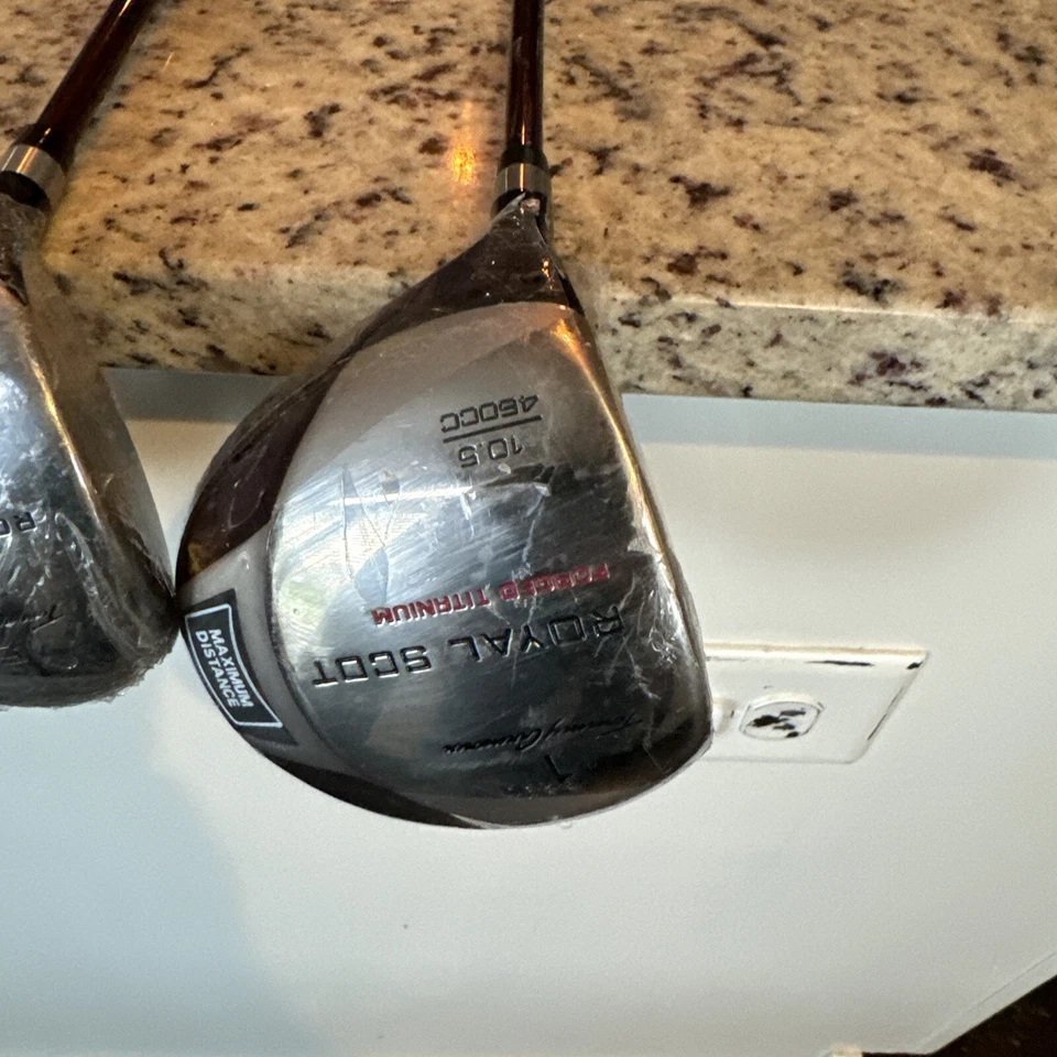 LH Tommy Armour Driver/3 /5 Royal Scot Mid-Firm-Flex Still Heads Original Wrap - Image 3 of 4