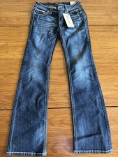 NWT Women s Cello Bootcut Jeans Blue Stretch Size 7 30 Waist 34 Length J3