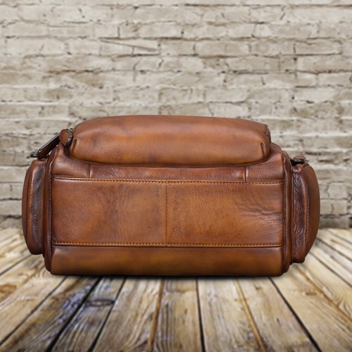 Genuine Leather Purses and Handbags for Men Messenger Bag Crossbody Shoulder Bag - Picture 8 of 15