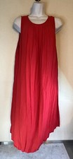 Old Navy Womens Sleeveless Round Neck Red Long MaxiDress Size XXL Casual