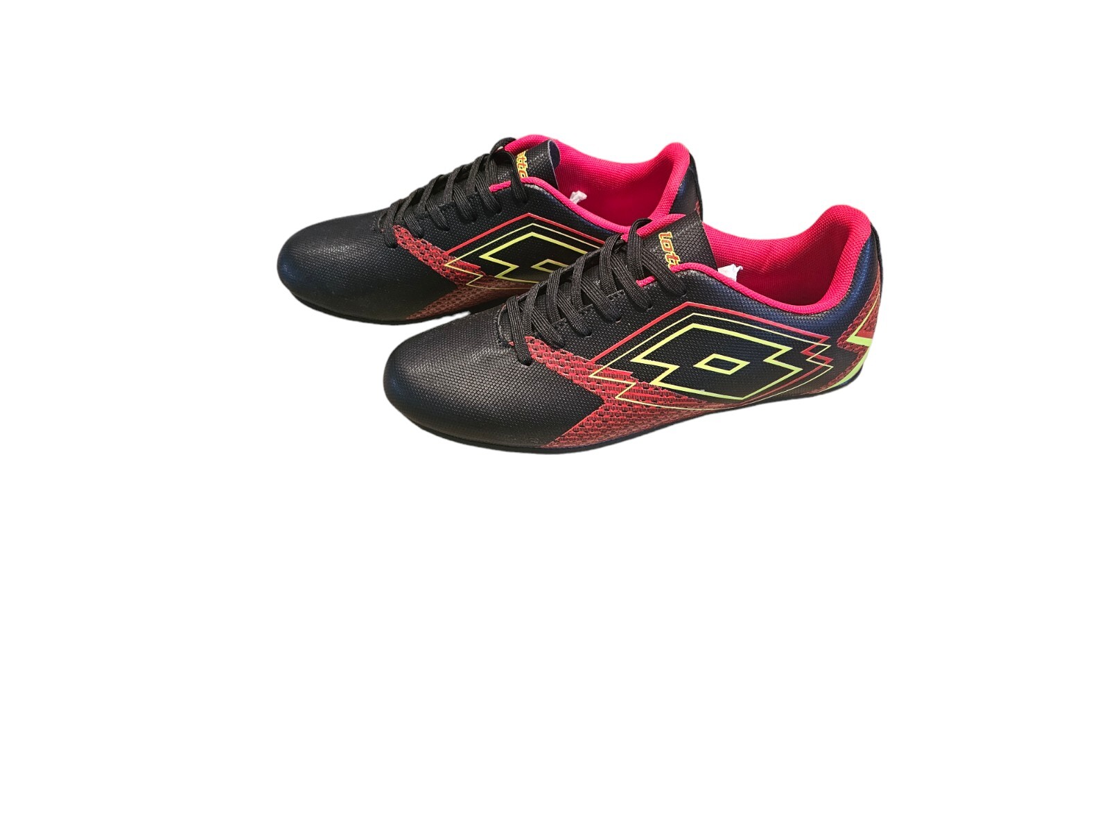 Lotto Forza Elite 3 taglia US 6 EU 39 MEX 25 tacchetti da calcio da uomo grandi neri rossi