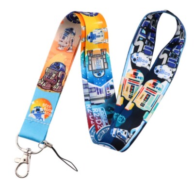 Star Wars R2-D2 Movie Themed Lanyard ID Badge Key Holder Neck Strap