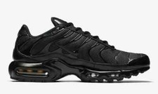 New Nike Air Max Plus TN Men's All black Cool air cushion shoes