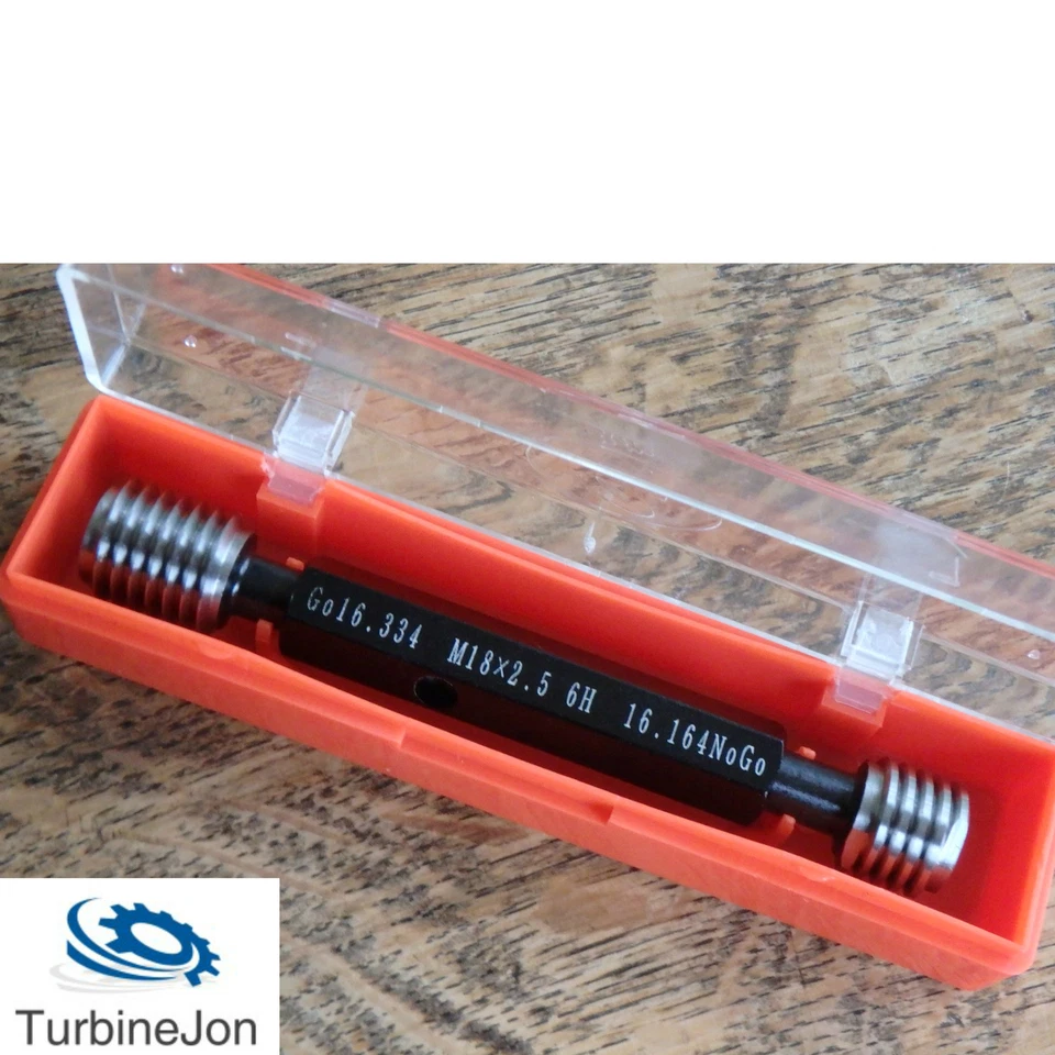 WTT 1.1/4" BSP Right Hand Thread Plug Gauge (gage) Go & NoGo - UK Supplier