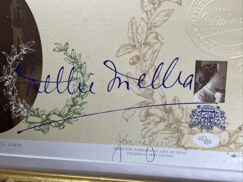 Nellie Melba Limited edition Print Framed Victorian Art Centre Collectible - Picture 3 of 11