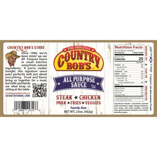 4-Pack Country Bob’s Original All-Purpose Sauce, Value Size 23 oz Bottles - Picture 22 of 24