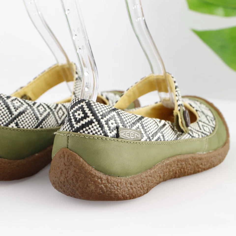 Zapato Keen Harvest Mary Jane para mujer talla 6,5 cuero verde sin cordones plano cómodo Foto 3 de 4