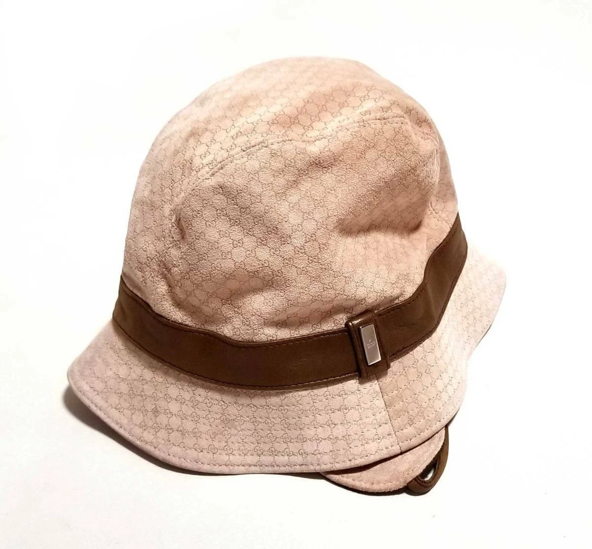 Authentic GUCCI Kids Hat GG Hat Suede Leather eBay