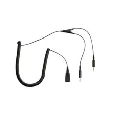 New in sealed packaging - QD Curly Cable to Dual 3.5mm Jacks