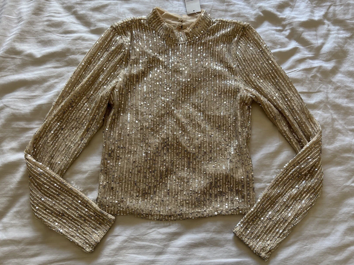 abercrombie sequin top