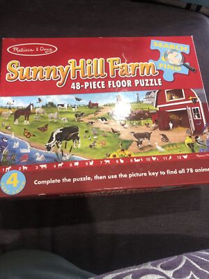 Melissa & Doug, Sunny Hill Farm, 48 Piece Floor Puzzle, 4'  long #4440