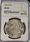 1901 O US Morgan Silver Dollar $1 NGC MS64