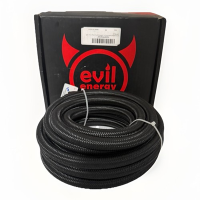 #ad Evil Energy PTFE Hose Only 8AN 20ft Nylon Braided Black Hose Only $49.95