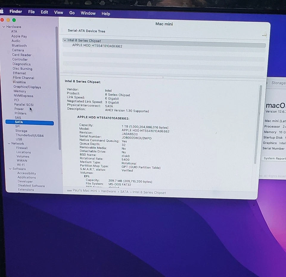 Apple Mac mini A1347 late 2014, i5 4278U 2.6 GHz 16GB RAM 1TB HD, OS 12 Monterey - Image 3 of 4