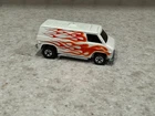 Vintage 1974 Hot Wheels Super Van White w/ Flames Hong Kong