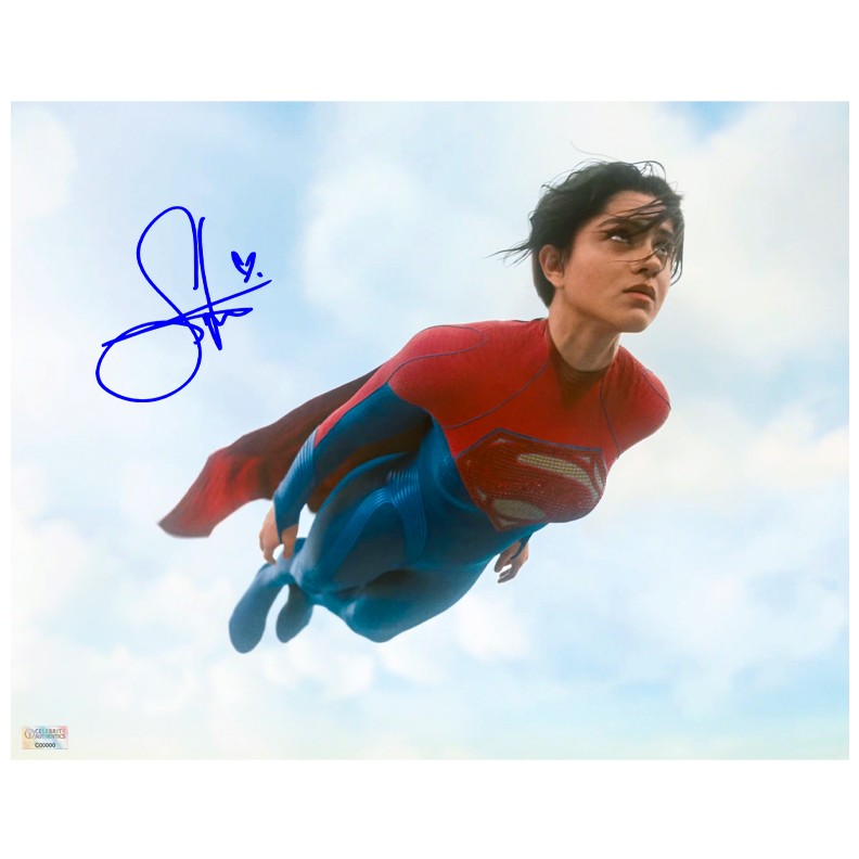 Sasha Calle Autographed 2023 The Flash Supergirl 11x14 Scene Photo