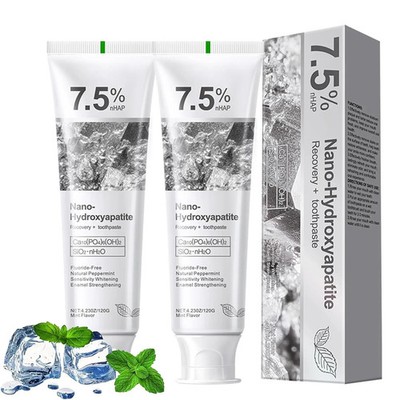 7.5% HAP Hydroxyapatite Toothpaste Remove Yellow Tooth Stains For Sensitive Teet
