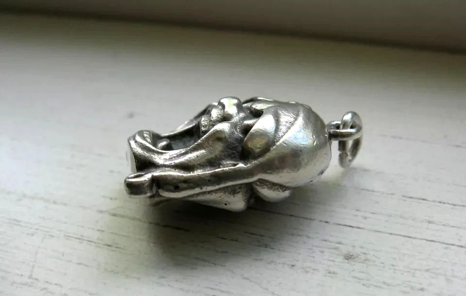 Unique Sterling Silver Double Sided Screaming Pir… - image 3
