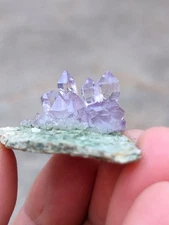 Karur Amethyst sceptre on matrix Natural Mineral specimen Crystal rock