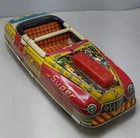 Marx Toys Vintage 40s-50s Tin Hot Rod Car 777 Lumar Special Super Motor Oil
