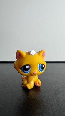 Littlest Pet Shop Tabby Cat #349 Orange and White Striped
