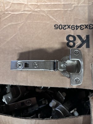 Lot 200 Clip-On Hettich 110 Degree Half Overlay Intermat Cabinet Hinges