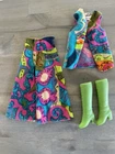 Vintage 1970s Barbie Doll Groovin' Gauchos #1057 Outfit Gauchos Vest Boots