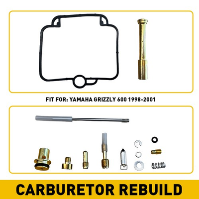 #ad For Yamaha Grizzly 600 1998 2001 Carburetor Carb Rebuild Repair Kit Accessories $12.99
