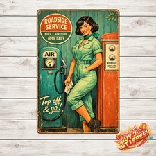 Retro Aluminum Wall Decor Vintage Inspired Metal Tin Sign 8x12