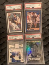 Tom Glavine 4 Card PSA Graded Lot: 1991, 95, 2004, 2021 Atlanta Braves / NY Mets