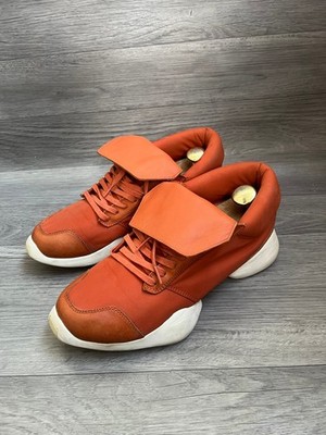 Adidas x rick owens runners orange low top sneakers US 10 UK 9, avant garde