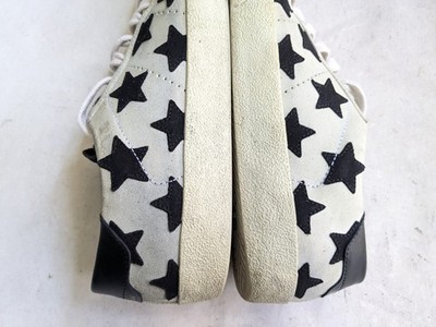 Saint Laurent Paris Stars Sneakers Men 8 41 Canvas Leather SL/06