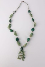 Vintage Green Aventurine Chain Necklace