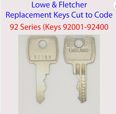 100 x Paar Lowe & Fletcher Ersatzschlüssel 92201