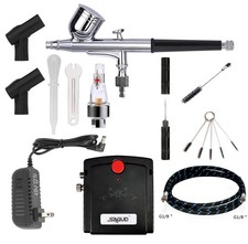 Professional Mini Airbrush Kit with Portable Compressor - Perfect
