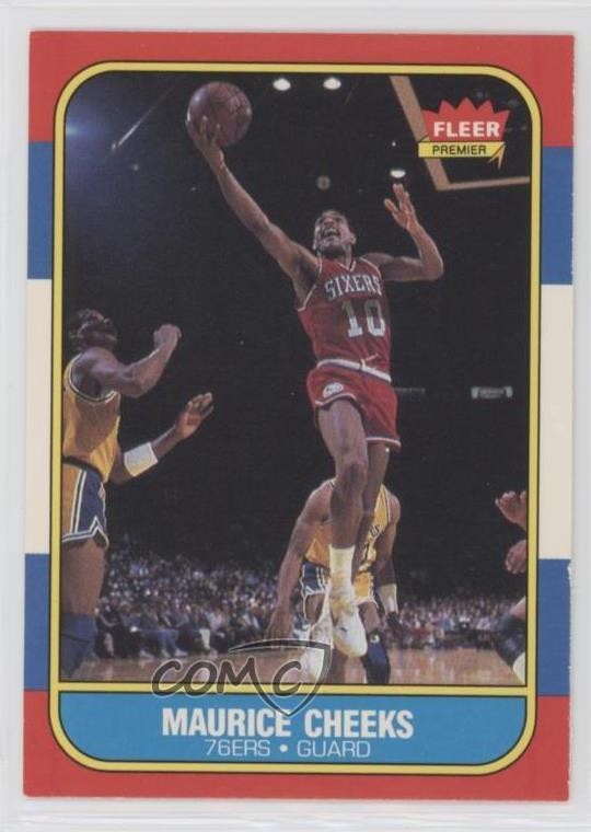 1986-87 Fleer Maurice Cheeks #16 HOF