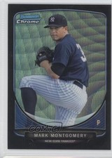 2013 Bowman Draft Top Prospects Chrome Black Wave Refractor Mark Montgomery 1b8