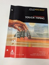 Vintage ATARI 400/800 Computer Program TOUCH TYPING Manual Model CX4110 1981
