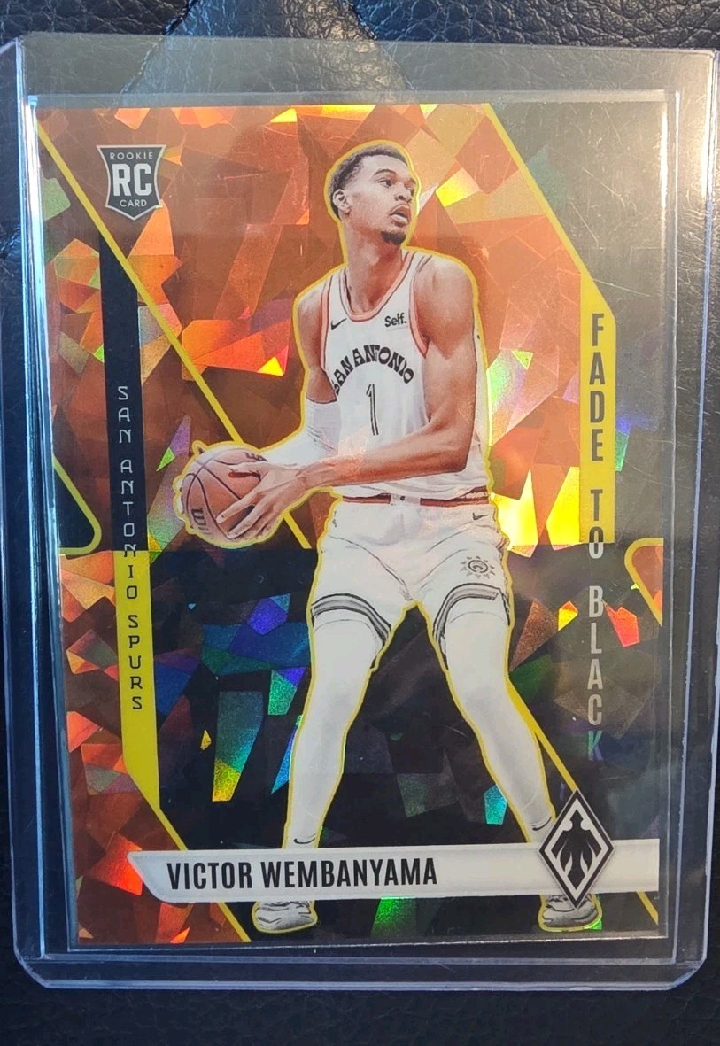 2023-24 Panini Phoenix Fade To Black Victor Wembanyama Orange Ice /249 SP *Read*