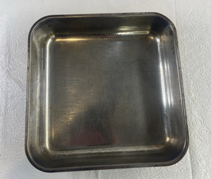 Vintage Vollrath 8" x 8" x 1.75" Square Stainless Steel Baking Pan #6208 Used