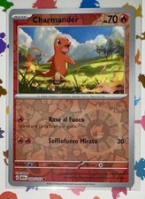 POKEMON CHARMANDER REVERSE FOIL 004/165 SET 151 ITALIANO MINT NUOVO!