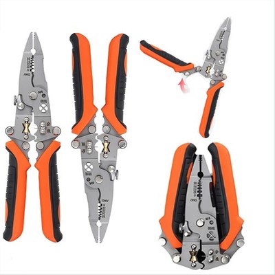 12in1 Multifunctional Wire Stripper Foldable Wire Stripper Twister Profession...