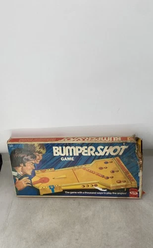 Vintage Ideal Bumper Shot Tabletop Skill & Action Complete Board Game