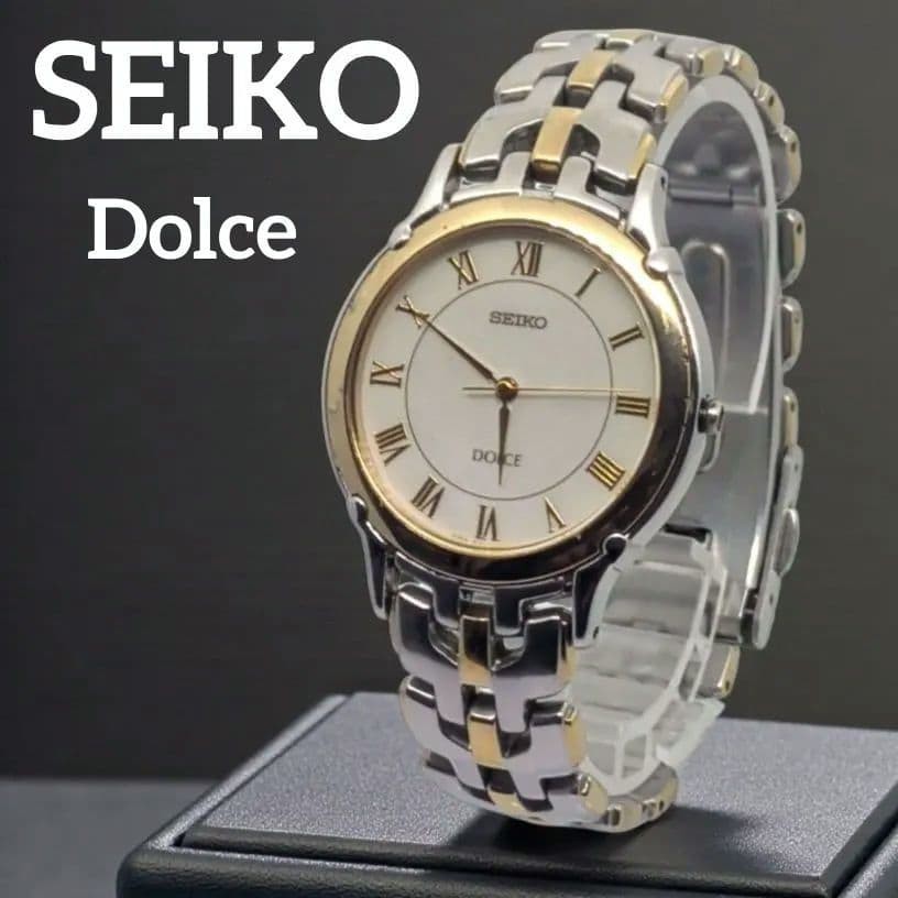 DOLCE Classic Roman Index SEIKO Quartz Watch Elegant Design Stylish - vintagewatches.pk