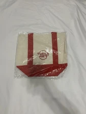 Trader Joe’s Mini Canvas Tote Bag – Red Limited Edition Reusable Grocery Shopper