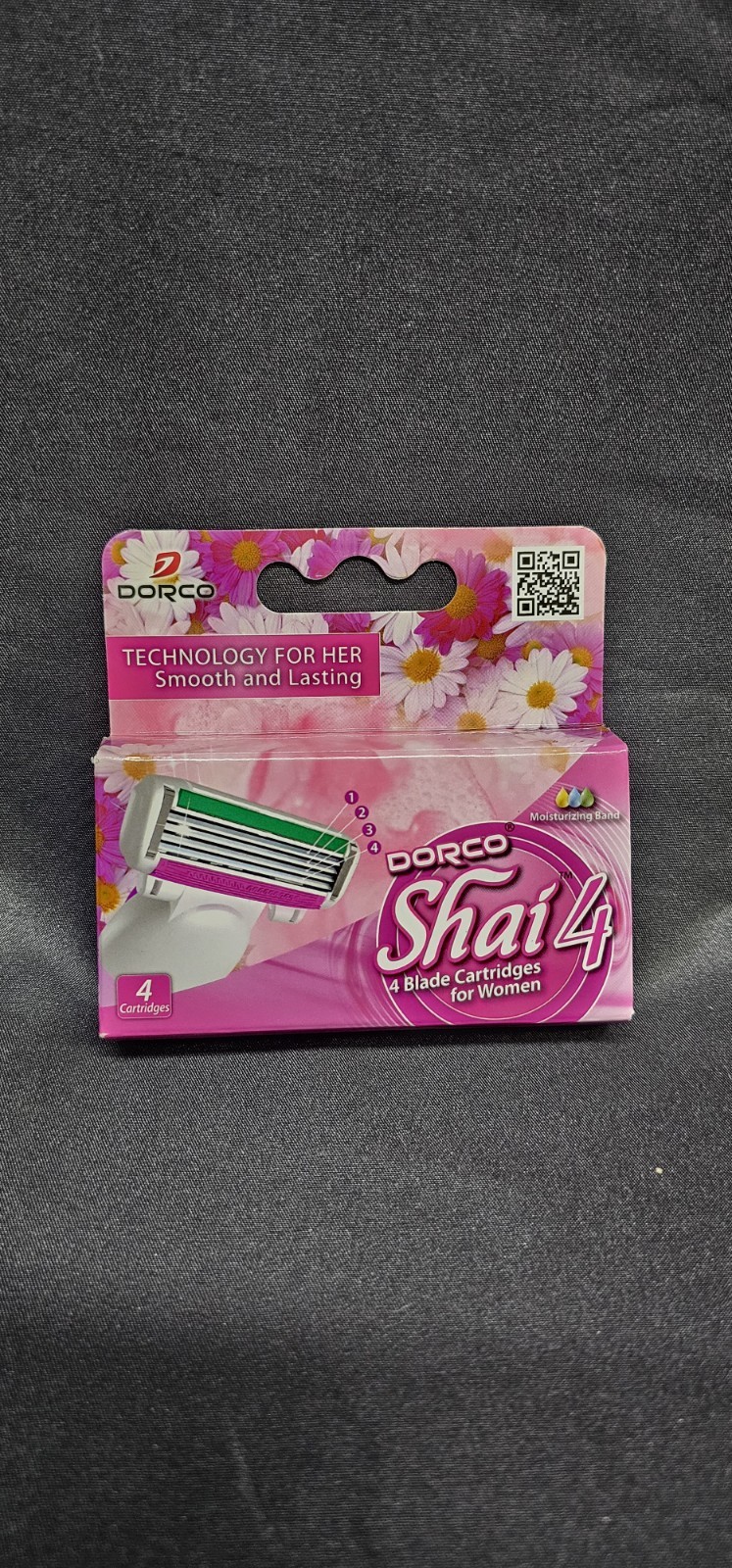 Dorco Shai 4  with 4 blades cartridges for women  Pink Discontinued Moisturizing